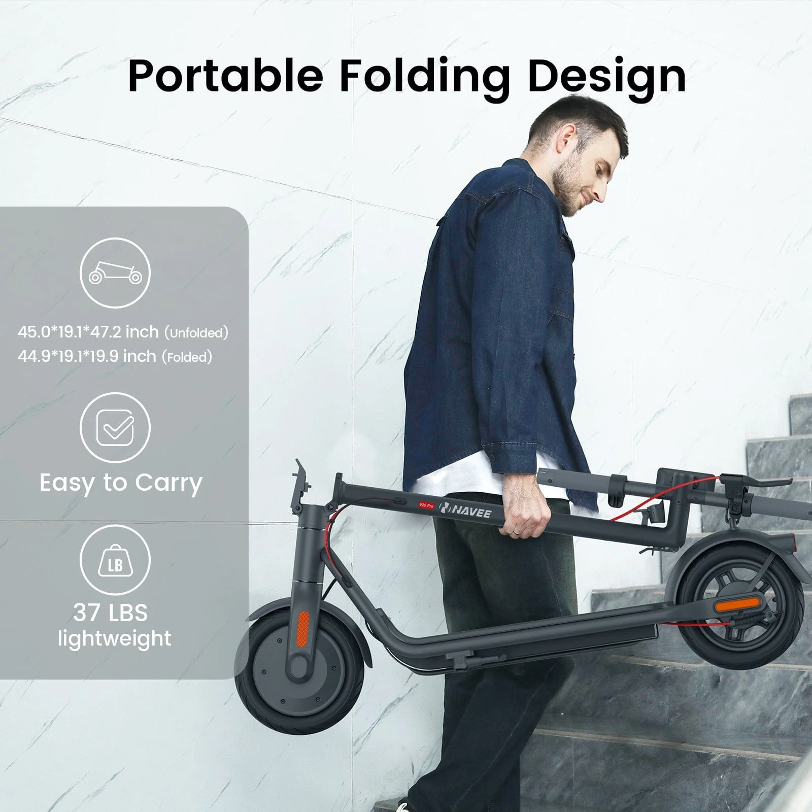 NAVEE V25 Pro Electric Scooter - Image 8